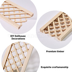 Wooden Fence and Courtyard Decoration&nbsp;DIY-WH0671-387A