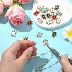 20Pcs 5 Colors Alloy Crystal Rhinestone Spades Connector Charms&nbsp;FIND-CJ0003-05
