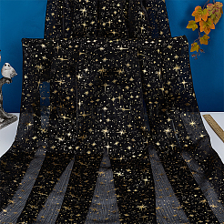 Star Pattern Polyester Gold Stamping Fabric&nbsp;AJEW-WH0314-808A