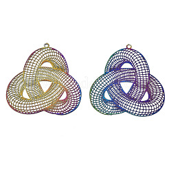 Ion Plating(IP) 201 Stainless Steel Filigree Pendants&nbsp;STAS-S118-018