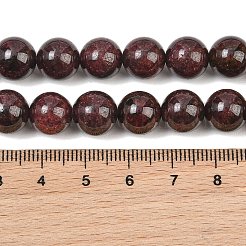 天然石ガーネットビーズ連売り  スムーズなラウンド  10~10.5mm  穴：1mm  約39個/連  15.35''（39センチメートル）&nbsp;LS-GG-CBA96FE-A01-10mm