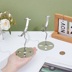 Zinc Alloy Crystal Rock Display Easels&nbsp;ODIS-WH0038-297P