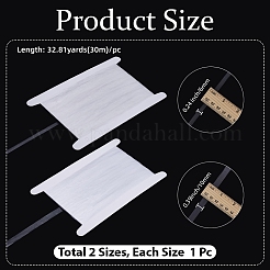 60m 2スタイル TPU 滑り止めブラストラップ  透明  6~10x0.12mm  30m /スタイル&nbsp;DIY-GF0013-60