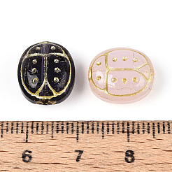 Ladybug Glass Beads&nbsp;GLAA-T025-49M