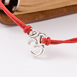 Trendy Waxed Cord Bracelets&nbsp;BJEW-JB02096-03