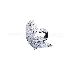 Olive Branch Brass Micro Pave Clear Cubic Zirconia Cuff Rings&nbsp;FS-WG54664-02