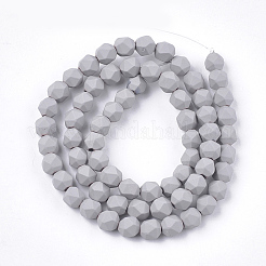Spray Painted Non-magnetic Synthetic Hematite Beads Strands&nbsp;G-T116-16-11