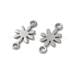 304 Stainless Steel Flower Connector Charms&nbsp;STAS-S172-04P