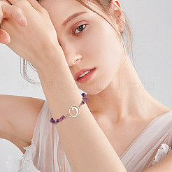 9Pcs 9 Styles Natural Mixed Stone Chip Nylon Braided Beaded Bracelet Making&nbsp;AJEW-BM0001-55