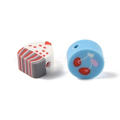 100Pcs 2 Styles Handmade Polymer Clay Beads&nbsp;CLAY-FP0001-11A