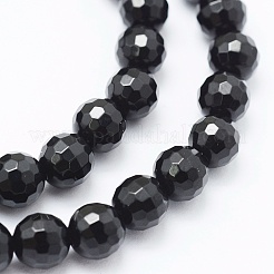 Natural Black Onyx Beads Strands&nbsp;G-E469-06-12mm