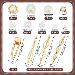 DIY Hair Clip Kits&nbsp;DIY-PH0034-31