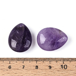 天然石アメジストペンダント  ティアドロップチャーム  23~23.5x17.5~18x8.5~9.5mm  穴：0.9~1mm&nbsp;G-T143-18A-06