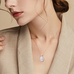 Natural Freshwater Pearl Pendants&nbsp;PEAR-WH0011-002B-G