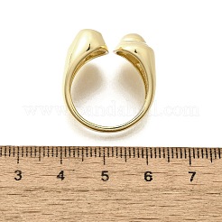 Brass Cuff Rings for Women&nbsp;RJEW-G347-03G