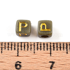 Plating Acrylic Beads&nbsp;OACR-N140-01G-P