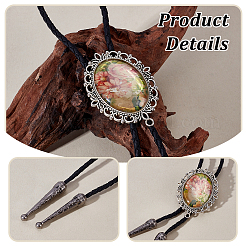 6Pcs 3 Colors Retro Alloy Cord Ends&nbsp;FIND-GA0004-76