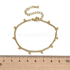 304 Stainless Steel Link & Charm Bracelets for Women&nbsp;LS-BJEW-Z133-03G
