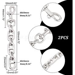 Alloy Bag Extender Chains&nbsp;DIY-WH0304-427P