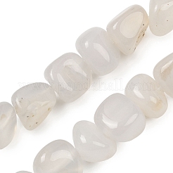 天然石瑪瑙ビーズ連売り  タンブルストーン  ナゲット  7~11x7~13mm  穴：0.8~1mm  約38個/連  15.35インチ（39cm）&nbsp;G-L630-F01-01I