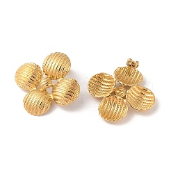 Ion Plating(IP) 304 Stainless Steel Stud Earrings for Women&nbsp;EJEW-S227-26G
