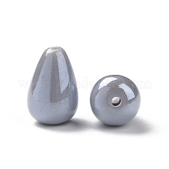 不透明なアクリルビーズ  滑らかな涙  ミックスカラー  15x10mm  穴：1.6mm&nbsp;X-SACR-B003-01