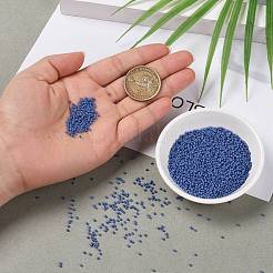 トーホー 15/0ラウンドビーズ  日本製シードビーズ  （2606f）半ガラスのソフトブルー  1.5mm  穴：0.7mm  約15000個/50g&nbsp;SEED-XTR15-2606F