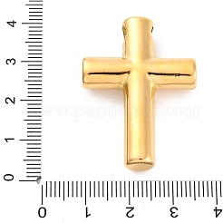 304ステンレスペンダント  クロスチャーム  イオンプレーティング（ip）  ゴールドカラー  37x27x7.5mm  穴：4.5x4mm&nbsp;STAS-G354-03G