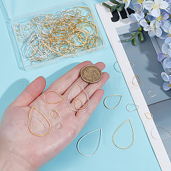 160Pcs 8 Styles Brass Linking Rings&nbsp;KK-ME0003-04