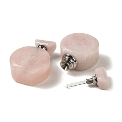 Natural Rose Quartz Dropper Perfume Bottles&nbsp;DJEW-H010-04P-02