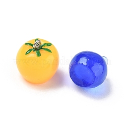 樹脂チャーム  プラチナアイアンループ付き  模造食品  フルーツのチャーム  ミックスカラー  18~23x14~17x10.5~17mm  穴：2mm&nbsp;RE-CBAC51B-03P