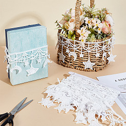 5Yards Polyester Lace Trims&nbsp;SRIB-HY0001-13