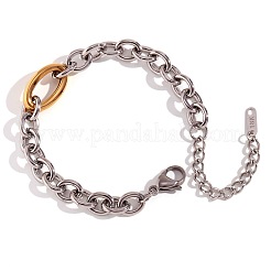 304 Stainless Steel Cable Chain Bracelets for Women&nbsp;WGF1402-02