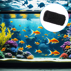 水族館フィルタースポンジ  水入口フィルタープロテクター  水族館の水槽ろ過アクセサリー用  ブラック  65~70x30~35mm&nbsp;AJEW-WH20048-50B