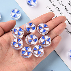 Transparent Enamel Acrylic Beads&nbsp;TACR-S155-005A