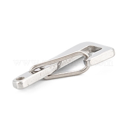 変色しない304ステンレススチール製キーチェーン留め具  ステンレス鋼色  NUM。7  24.5x11x5mm&nbsp;STAS-C024-23P