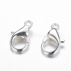 亜鉛合金カニカン  カドミウムフリー＆ニッケルフリー＆鉛フリー  銀色のメッキ  14x8mm  穴：1.8mm&nbsp;PALLOY-R042-303-S-NF