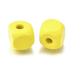 Spray Painted Wooden Beads&nbsp;WOOD-P021-01C-27