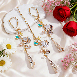 3Pcs Aluminium Hanging Ornaments&nbsp;HJEW-HY00197