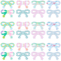 48Pcs 8 Colors Printed Opaque Acrylic Beads&nbsp;MACR-SC0002-64