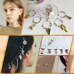 304 Stainless Steel Hoop Earring Findings&nbsp;STAS-UN0004-60