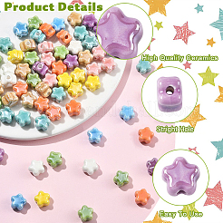 30Pcs Handmade Porcelain Bead&nbsp;PORC-YW0001-75