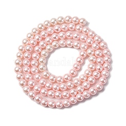 Baking Paint Pearlized Glass Pearl Round Bead Strands&nbsp;HY-XCP0001-28