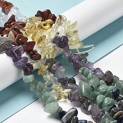 Chakra Natural Mixed Gemstone Chip Beads Strands&nbsp;G-M205-78