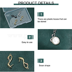 6Pcs 3 Colors Brass Peg Bails&nbsp;KK-SC0007-58