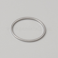 真鍮製フレームコネクター  リング  耳に装着するアクセサリー  プラチナ  20x1mm  内径：18mm&nbsp;FIND-TAC0028-14C-P