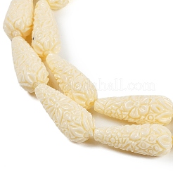 Synthetic Coral Carved Beads Strands&nbsp;X-CORA-C003-09