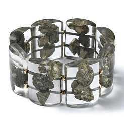Natural Pyrite Stretch Bracelets&nbsp;BJEW-G702-06A