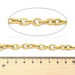 304 Stainless Steel Textured Cable Chains&nbsp;CHS-C018-05G
