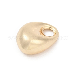 真鍮チャーム  14KGP本金メッキ  オーバル  25x18x11.5mm  穴：5.8mm&nbsp;KK-Q049-01E-G
